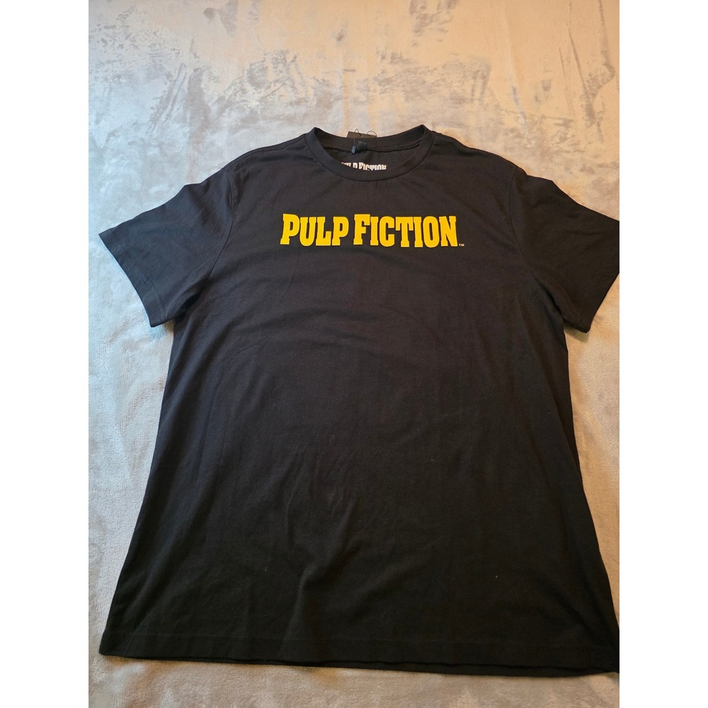 Urban Classics Pulp Fiction T-Shirt Mens XL Black Mia Wallace Graphic